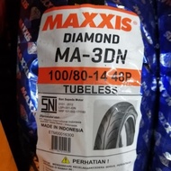 free 3DN - diamond Maxxis 14 TUBELESS matic ban scooter 100 80 pentil
