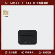 2023 New★ CHARLES KEITH mini card bag quilted ultra-thin diamond multi-card wallet female CK6-50680926