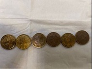 香港 舊硬幣 五仙  1960/1965/1965/1971/1978年