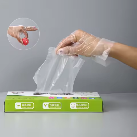 Disposable TPE Gloves, Powder Free and Latex Free, Suitable for Kitchen, Bathroom Cleaning kitchen g