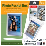Photo Frame Box Clear Acrylic Album Stand for 10 Photos on the Table Size 2R KPOP for Fujifilm Insta
