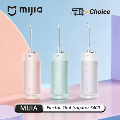 NEW Original MIJIA F400 Oral Irrigator,Cordless Portable 4 Mode Rechargeable Flossers,IPX7 Waterproo