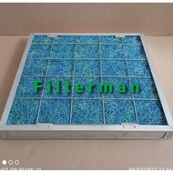Ahu Hvac Air Filter G4 Poly Yarn Depth-Web Washable Panel Frame