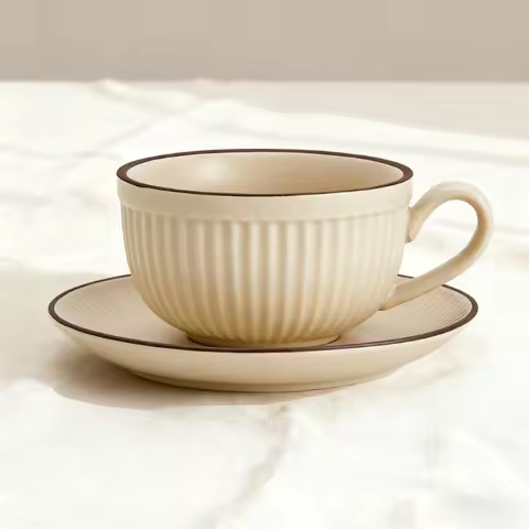 ins high value 250ml-300ml ceramic latte coffee cup latte cappuccino mocha cup European style small 