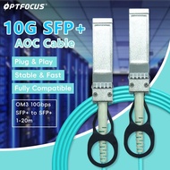 Optfocus 10g Sfp+ Aoc Om3 Cable 1m 3m 5m 10gbps Sfp+ To Sfp+ Om3 Compatible With Cisco Mikrotik Inte