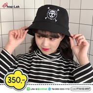 Bucket Hat With One Piece Skull Embroidery Cool 2 Colors Model.f7ah32-0007 iDenGo Brand