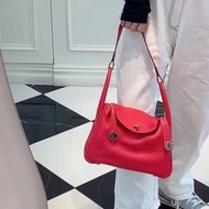 HERMES 極致粉銀扣 Lindy mini手提肩背包18*13*10 99新配件盒子塵袋毛氈布