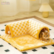 ROYA Cat bed dog kennel warm cat tunnel mat pet  sofa