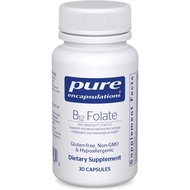 Pure Encapsulations B12 Folate - 30 Capsules Energy Supplement to Support Nerves, Energy Metabolism 