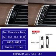 For Benz GLE GLS W166 2016-2019 Carbon Fiber Instrument air vent adjustment panel Car Accessories In