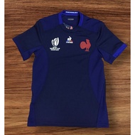 France Rugby World Cup 2023 Mens Home Rugby Shirt - Short Sleeve Navy - Grade Player Izzue 🇫🇷