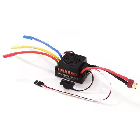 Waterproof 60A RC Brushless ESC BEC Car Parts Electric Speed Controller with 5.5V 3A BEC for 1/10 RC