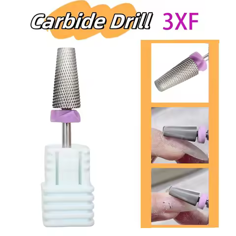 1pc XXF Carbide Milling Cutter Professional Manicure Electric Rotary Manicure Machine Tungsten Drill