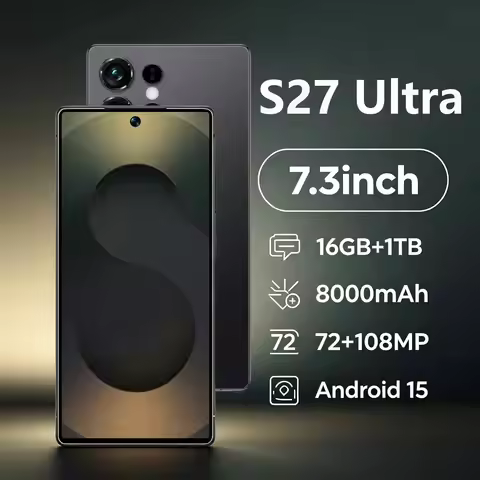 2026 New High Quality S27 Ultra original intelligent 4G 5G dual card dual standby system global vers