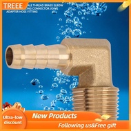 treee Brass Pipe Fitting G3/8 Male Thread Elbow Hose Barb Coupling Connector Joint Adapter Water Qui