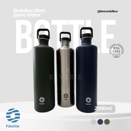 FJBOTTLE - 2000ml Stainless Steel Sport Water Thermos Bottle Jumbo