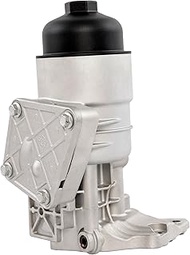 Aluminum Engine Oil Cooler and Filter Housing Assembly Compatible with Azera Santa Fe Cadenza Sedona