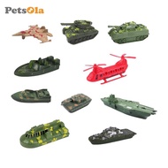 [PETSOLA] 10PCs Model Ship Model Warships Ships Kit Model Toy Kit Helicopter Gift Naval Ship Play Se