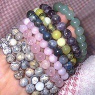 Stone Bracelet [Purple Quartz][Rose Quartz][Green Quartz]