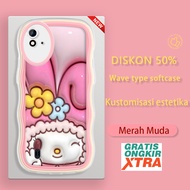 Casing hp Realme 2 Pro Narzo 20 30 30A 20A 50 Pro 50i 50A Prime Q5 cute Melody Pattern 3D Soft Case 