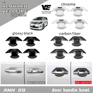 Vemart Toyota alphard vellfire anh20 2008-2014 car door handle bowl cover accessories