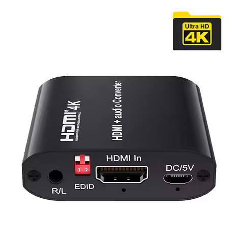 4K HDMI Audio Extractor Splitter HDMI to Toslink Spdif Coaxial Audio Converter HDMI to HDMI Digital 