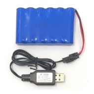 (Ready stok) 7.2v LJ battery AA2000mAh + USB Charger 7.2v 250mA