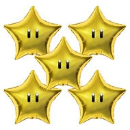 5pcs Super Trending Bros Foil Balloon Anime Theme Party Number Balloons Cute Decor Birthday Decorati