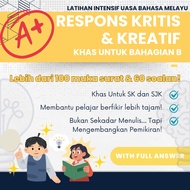 2026/2027 Latihan Intensif UASA Bahasa Melayu: Respons Kritis dan Kreatif (Bahagian B) Tahun 4 5 6 M