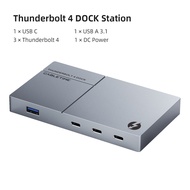 REGJU CABLETIME Thunderbolt 4แท่นวางมือถือ Type C Dock 5 In 1 HUB 8K สายฟ้า3/4 40Gbps ด็อค USB 10Gpb