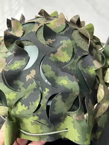 Finnish Military Camo M05 Woodland Camouflage 3D Fabric Cover Cap Cloth Cover for FAST Helmet
