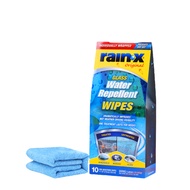 TAC15591 RAIN-X car window water repellent wipes 10x1 pack and car towel x1