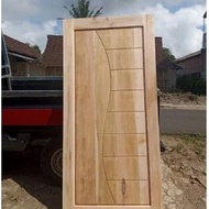 PO 4 set Kusen + Daun Pintu Kayu Bayur/Akasia