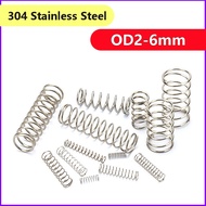 SUS304 Compression Springs d0.3mm * OD2-6mm Anti-Rust Industrial Spring  [XZM-XMB]