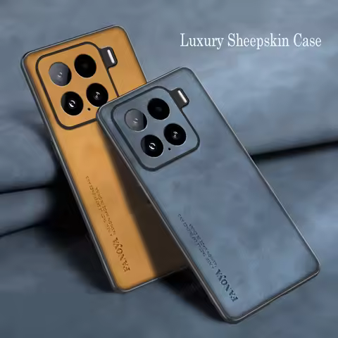 Luxury Sheepskin Leather Shockproof Silicone Case For Xiaomi 15 xiaomi15 Pro Ultra 15S pro Phone Cas