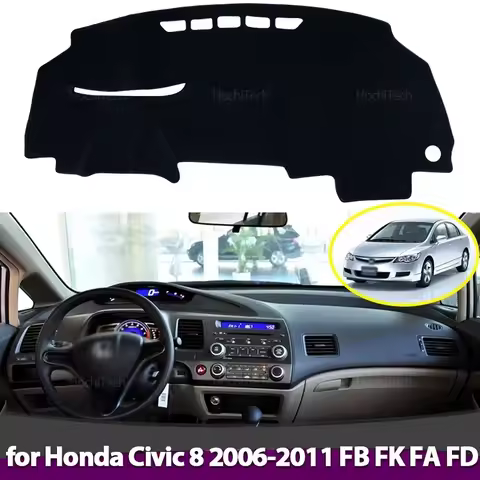 Anti-Slip Dashboard Cover Protective Pad Car Accessories Sunshade Carpet for Honda Civic 8 2006-2011