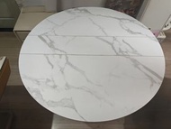 可摺疊大理石紋圓桌