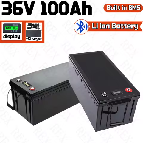 waterproof 36V 100Ah lithium ion battery 100A BMS li ion for 3500W 2000w inverter scooter bike Solar