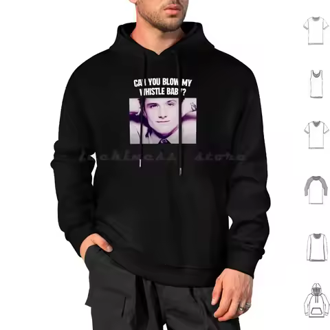 Can You Blow My Whistle Baby ? | Josh Hutcherson | Meme Hoodie Cotton Long Sleeve Josh Hutcherson Jo