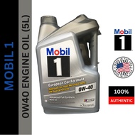 120760 (OP) (MADE IN USA)100% MOBIL 1 ADVANCED 0W-40 SN Fully Synthetic Engine Oil (5QT/4.73L) 0W-40