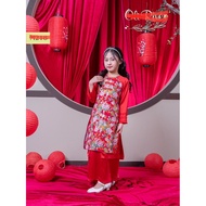 Ao dai Set for girls designed in size 2-11y