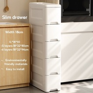 L25cm 3-7 Layers Kitchen Organizer Slim Drawer Storage Cabinet Gap Kitchen Cabinet Mobile Drawer Cab