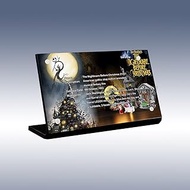 Acrylic display plaque for Lego Disney Tim Burton's The Nightmare BeforeChristmas 21351(Lego Set is