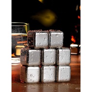 Household Bar Beer Frozen Juice Ice Stone Stainless Steel Ice Cubes Sprite Wine Whiskey B0P1