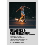 Album Cover Poster Fireworks & Rollerblades by Benson Boone