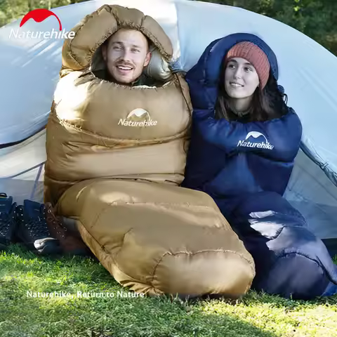 Naturehike Winter Sleeping Bag MJ300/MJ600 Mummy Camping Cotton Sleeping Bag Outdoor Warm 4 Season S