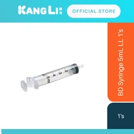 BD Syringe 5mL LL 1's