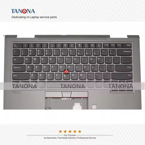 New 5M10V24917 5M10V24953 IG For ThinkPad X1 Yoga 4th Gen Upper Case Palmrest Us Keyboard Bezel Back