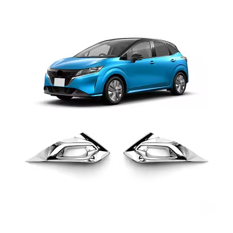 For Nissan Note E13 2021 2022 RHD Front Fog Light Lamp Cover Trim Bezel Protective Car Accessories 2