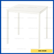 IKEA อิเกีย: อีเกีย โต๊ะ โต๊ะกินข้าว โต๊ะทำงาน โต๊ะคอม โต๊ะอาหาร ขาว 74*74 ซม. 2 ที่นั่ง VIHALS *ราค